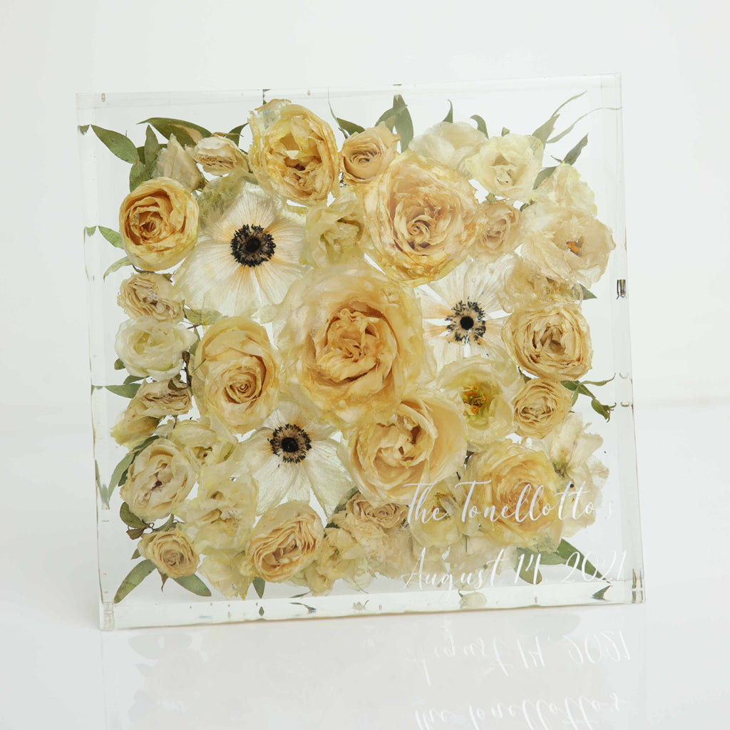 DIY Wedding Bouquet Preservation Block