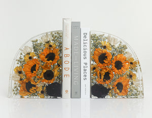 Set of Bookends - Two 9" x 6" Bookend Resin Blocks